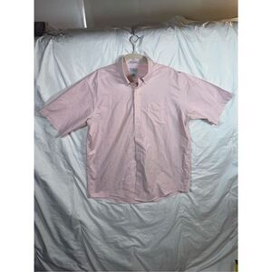 LL Bean Men’s Wrinkle-Resistant Oxford Shirt – Pink – 17 Regular